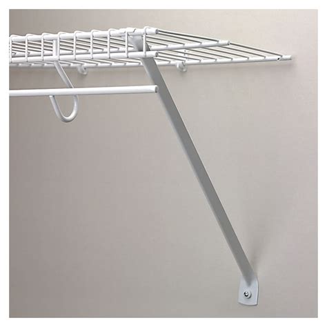 lowes white metal shelf brackets|strong brackets for shelves.